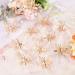 12 Pieces Rose Gold Butterfly Hair Clips - Cute Metallic Hair Barrettes for Women and Girls - Buy Online on GoSupps.com