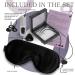 Shop Organic Black Mulberry Silk Eye Mask Gift Set - Hypoallergenic Sleep Mask with Necklace & Oil Roller - Buy Online on GoSupps.com