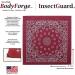 $averPak BodyForge InsectGuard Repellent Bandanna - Permethrin Treated Paisley Headband Scarf for Mosquitoes, Flies, Ticks - Black/White - Buy Online on GoSupps.com