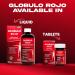 Globulo Rojo Iron Supplement - Liquid Dietary Supplement with High Potency Iron & B Vitamins (Vegan) (1 Pack) - Buy Online on GoSupps.com