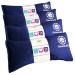 Happy Wraps Namaste Lavender Yoga Eye Pillows - Hot Cold Aromatherapy for Stress, Meditation, Spa, Relaxation Gifts - Set of 4 - Navy Cotton