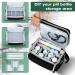 Medicine Storage Bag - Portable Pill Organizer & Travel Medication Bottle Holder - Black Classic First Aid Kit with Shoulder Strap - Buy Online on GoSupps.com
