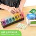 Extra Large Weekly Pill Organizer with XXL Compartment for Fish Oils - 7 Day AM/PM Pill Case for Vitamins & Supplements - Travel-Friendly Medicine Planner - Buy Online on GoSupps.com