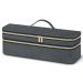 Travel Case for Revlon Hair Dryer Brush Blow Dryer Brush in One, Double-Layer Travel Storage Carrying Bag Compatible with Hot Tools Hot Air Brush & Styling Tools Accessories(Case Only)