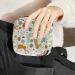 Stylish Menstruation Pad Bag with Zipper - Women's Tampon & Napkin Collection Bag (Cats Rabbits Birds Flowers Patterns) - Color 3 - Buy Online on GoSupps.com