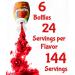 Skittles and Starburst Liquid Water Enhancer Variety Pack - 6 Candy Flavors - Bundle with Recipe Card - Buy Online on GoSupps.com