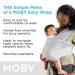 Moby Easy-Wrap Carrier: Baby Carrier and Wrap in One for Newborns to Toddlers | Holds up to 33 lbs | Smoked Pearl - Buy Online on GoSupps.com