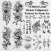 Cerlaza Temporary Tattoos for Women - Large Flower Collection - Waterproof Fake Tattoos - 10 Sheets - Buy Online on GoSupps.com