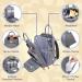 Ruvalino Gray Baby Diaper Backpack - Multifunctional Diaper Bag with Portable Changing Pad Pacifier Holder and Stroller Straps for Moms and Dads - Ideal for Travel - Buy Online on GoSupps.com