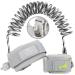 Lehoo Castle Anti Lost Safety Wrist Link for Toddler Toddler Rein for Walking Baby Rein with Lock Child Walking Leash 2021 New Upgraded (Grey)