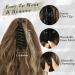BARSDAR Claw Clip Ponytail Extension - 18 Chocolate Brown with Caramel Blonde Highlights - Long Curly Synthetic Hairpiece for Women and Girls - Buy Online on GoSupps.com