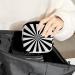 GIAPB Period Bag | Sanitary Napkin Storage & Makeup Travel Pouch | Black & White Stripe Color - Buy Online on GoSupps.com
