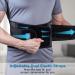 Back Brace with 6 Stays for Lower Back Support - Adjustable Lumbar Decompression Belt for Herniated Disc & Sciatica - Black Medium Size - Buy Online on GoSupps.com