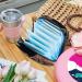 Women's Storage Bands Pocket for Menstrual Cups & Makeup - Large Capacity Organizer - Travel Essential - Christmas Forest Moose Design - Buy Online on GoSupps.com