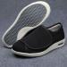 UGUHU Diabetic Shoes for Men Women Breathable Lightweight Elderly Walking Sneakers Air Cushion Shoes for Swollen Feet Plantar Fasciitis Black-EU41 EU41 Black