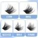 GEMERRY D Curl Cluster Lashes 144pcs - 0.07mm 8-16mm Mix | DIY Wide Stem Natural Lashes - B04 - Buy Online on GoSupps.com