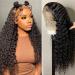 BeautyGrace Deep Wave Lace Front Wigs Human Hair 24Inch Brazilian Virgin 13x4 Lace Front Wigs Human Hair Brazilian Virgin Human Hair Wigs for Fashion Women Natural Color(24Inch) 24 Inch