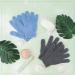 Plant Based Deep Exfoliating Glove - Dual-Sided Mitt for Body and Face - Dead Skin & Fake Tan Remover - Grey & Blue - Buy Online on GoSupps.com