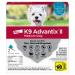 K9 Advantix II Flea and Tick Prevention for Medium Dogs (11-20 Pounds) 2-Pack Medium Dog Only