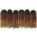 Marley Hair 18 Inch Marley Twist Hair Afro Twist Marley Braiding Hair for Faux Locs Crochet Hair Synthetic Hair Extensions(6Packs 1B/30/27 18inch) 6Packs 1B/30/27 18 Inch