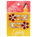 GOODY Hinge Jewel Clip - Disney Princess Belle - Slideproof Rhinestone Hair Accessories for Men Women Boys & Girls - Style With Ease & Keep Your Hair Secured - All Hair Types