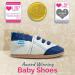 Soft Sole Leather Baby Walking Shoes 2-3 Years | White and Blue Trainers - Buy Online on GoSupps.com