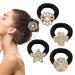 Crystal Rhinestone Elastic Hair Ties Black Diamond Ponytail Holder Set for Women and Girls | 12pcs-1 BlackSet1 - Buy Online on GoSupps.com