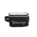 MIAMICA Charger Case Navy Satin Electronics Travel Organizer with Secure Zipper Closure