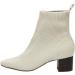 CUSHIONAIRE Women's Neely Stretch Bootie | Memory Foam | Wide Widths Available | Ivory 6.5 Wide - Buy Online on GoSupps.com