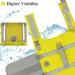 Vivaglory Ripstop Dog Rescue Vest for Small Medium Boats | Enhanced Buoyancy & Visibility | XXS 28-35cm Yellow-Gray - Buy Online on GoSupps.com