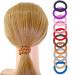 Hollihi Large Elastic Hair Ties - Ponytail Holders for Thick Hair | 20 Neutral Color Braided Ribbons for Women & Girls - Buy Online on GoSupps.com