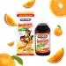 GirafKids Multivitamin Syrup + Liquid Vitamin C Bundle for Kids Ages 4+ | Omega-3 Beta Glucan Folic Acid & Antioxidant Support | Peach & Orange Flavors - Buy Online on GoSupps.com