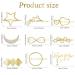 12-Piece Minimalist Gold Hair Barrettes with Rhinestone Pearl Moon Star - Women's Hair Accessories - Buy Online on GoSupps.com