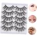 POPETPOP 1 Box Fake Eyelashes 5d Fiber Set Section - Buy Online on GoSupps.com