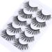 Goddvenus False Eyelashes Natural Look Eye Lashes Wispy CC Curl Russian Eyelashes Cotton Band Strip Lashes That Look Like Extensions Fake Eye Lashes Pack 5 Pairs wispy lashes - Buy Online on GoSupps.com