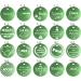 Personalized 30mm Green Dog and Cat Recognition Tags | Unique Branding for Pets & Owners | Engraved on Both Sides - Buy Online on GoSupps.com