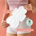 Nua XL Sanitary Pads for Heavy Flow - 320mm - Pack of 12 with Disposal Cover | Ultra Thin, Soft & Comfortable | Wider Back Design | Zero Toxins | Rash Free - Buy Online on GoSupps.com
