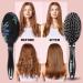 Sosoon Boar Bristle Hair Brush for Women Men Kids - Smoothing Detangling Hairbrush for Thick Curly Dry Wet Hair - Adds Shine, Improves Texture - Includes Hair Comb (Black) - Buy Online on GoSupps.com