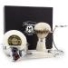 Buy Haryali London Classic Men's Shaving Set - 5 Razors Silver Tip Brush Stand Soap & Bowl | Premium Shaving Essentials - Worldwide Shipping - Buy Online on GoSupps.com