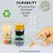 200 Sets of (0.75 Oz) Medicine Cups with Leak-Resistant Lids - Bulk Pack of Small Sample Cups - Clear and Transparent Condiment Containers - Easy Snap-On Tight Fit - Buy Online on GoSupps.com