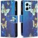 VQWQ Butterfly Mobile Phone Case for Xiaomi Redmi Note 12 4G - Protective Leather Bag with Lanyard Zipper & Flip Design - Buy Online on GoSupps.com