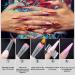 Vnjaoi 120-Piece Dual Nail Shapes Set - 12 Sizes Semi-Matte Poly Nail Gel Full Cover Coffin Nail Builder for DIY Gel Manicure & Nail Art Design - Buy Online on GoSupps.com