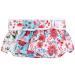 Eyein 3 piece of washable dog diapers for bitches high-suction and exhaustive dog shot with rock design for bitches adjustment with Velcro fastener and buttons flowers L L (47-65cm) #8 Flower skirts