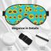 SSIMOO Sunflowers Pattern Print Eye Mask | Ultra-Soft Light-Blocking Sleep Mask for Comfort & Restful Sleep - International Shipping Available - Buy Online on GoSupps.com