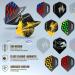 Turnart Darts Metal Tip Set - 12 pcs 24g Professional Steel Tip Darts with Case, Shafts, O'Rings + Flights - Dart Sharpener - 2023 Edition - Buy Online on GoSupps.com