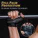 Glofit Workout Gloves - Full Palm Protection, Extra Durability - Men & Women - Suede Cushion Pads - Fingerless Gym Gloves - Black Large - Buy Online on GoSupps.com
