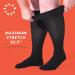 Super Stretch Men's Big & Tall Compression Socks 15-20 mmHg Easy On/Off 1 Pair (13-16 Black) International Shipping Available - Buy Online on GoSupps.com