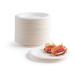 6 in. Disposable Plates Paper Plates Alternative Compostable Plates Heavy Duty Pack of 60 Eco-Friendly 100% Natural Sugarcane Bagasse Fiber Biodegradable by brheez 60 6 Inch Round Plates