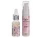 ClaRose - Detoxifying Anti-Aging Facial Kit: Face Serum (20ml) and Eye Cream (30ml) with 100% Natural Rose Oil Yogurt and Prebiotic.