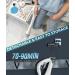 SCARSON Electric Spin Scrubber with Ergonomic Handle and 2 Speed Settings - Ideal for Bathroom Cleaning - Includes 5 Replaceable Brush Heads (White) - Buy Online on GoSupps.com